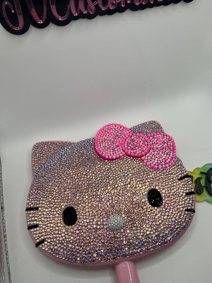 Custom Hello Kitty bling mirror