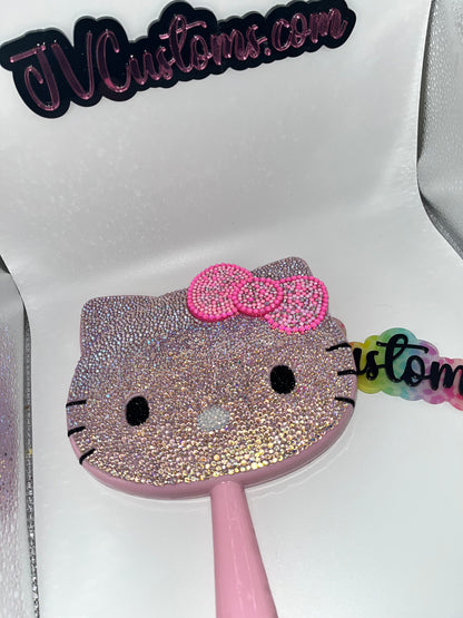 Custom Hello Kitty bling mirror